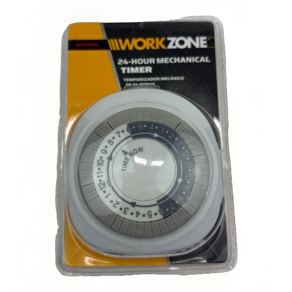 Woods‎ WorkZone 24-Hour Mechanical Timer Programmable for Indoor Use